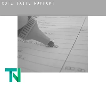 Côte Faite  rapport