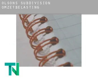 Olson's Subdivision  omzetbelasting