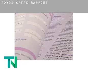 Boyds Creek  rapport
