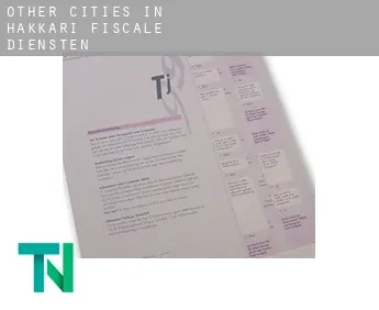 Other cities in Hakkari  fiscale diensten