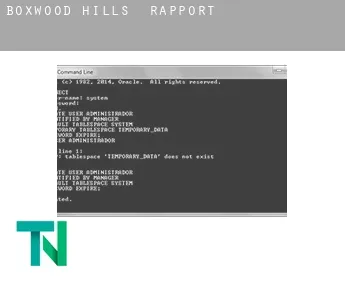 Boxwood Hills  rapport