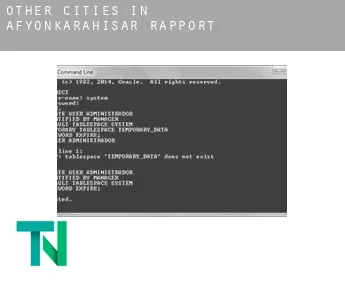 Other cities in Afyonkarahisar  rapport